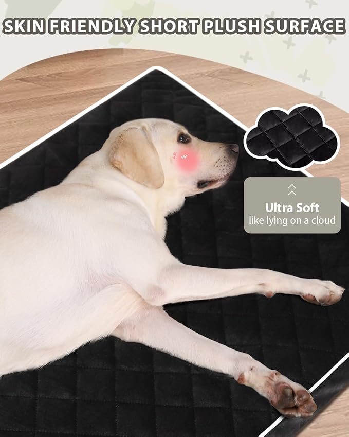 NUPIDA Orthopedic XL Dog Crate Beds Large Sized with Washable Cover, 41x27 | Egg-Crate Foam, Cozy Velvet Pet Mattress, TPU Waterproof Layer, Comfy Support, Anti-Slip Base, Big Large Breeds up to 80lbs