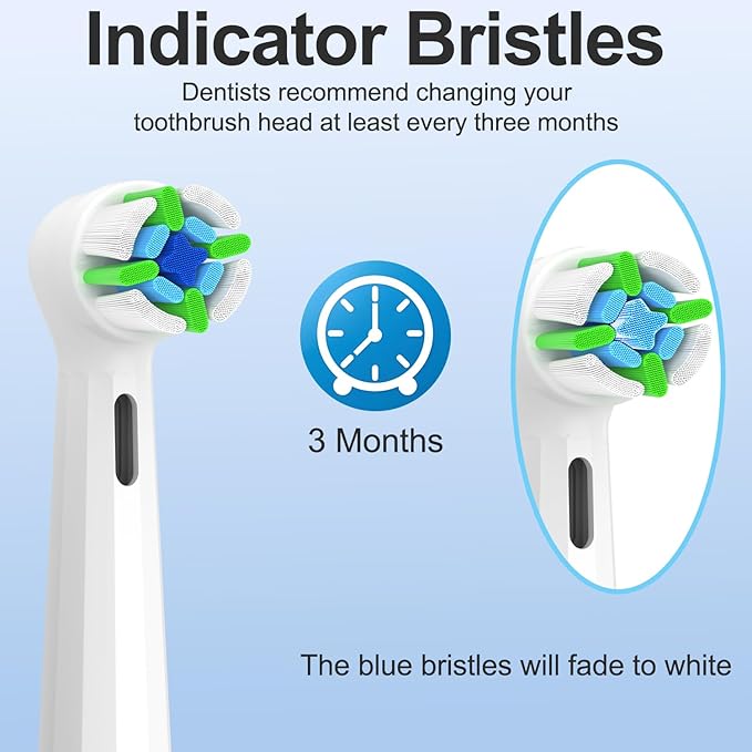 Qitizu Replacement Heads Compatible with Oral B iO Electric Toothbrush, Replacement Toothbrush Heads Fit for Oral-B iO 2/3/4/5/6/7/8/9/10 Series Toothbrush, 8 Packs (White)