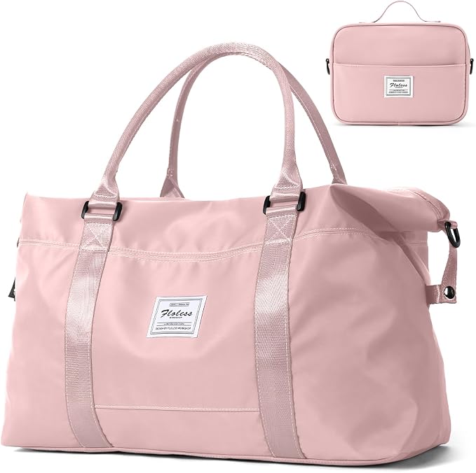 Travel Duffel Bag, Carry On Overnight Weekender Bags for Women | Travel Bag with Wet Pocket & Trolley Sleeve, For Spirit Airlines 18x14x8 Personal Item Bag