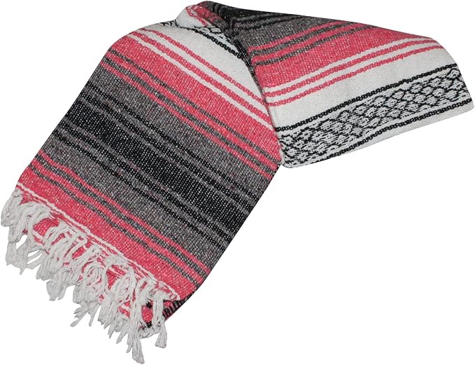 Canyon Creek Authentic Mexican Yoga Falsa Blanket (Pink)