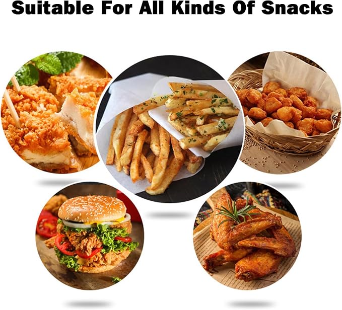 Feminine Hygiene Liner Bags Sanitary Napkin Disposal Bag Dry Wax Grease Resistant Bags Waste Receptacle Paper Liners Kraft Paper Sacks for Cookies Snacks 50pcs