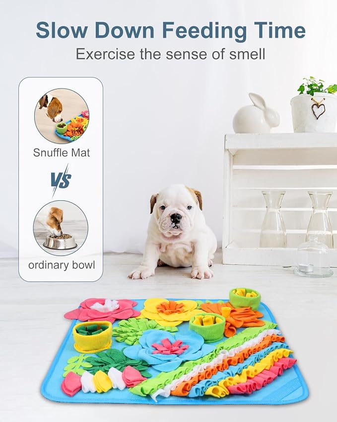 Snuffle Mat for Dogs, 20in Felt Wool for Medium/Large Breeds Puzzle