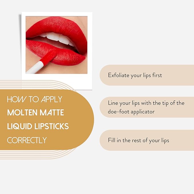 NATASHA MOOR: Molten Matte Liquid Lipstick - Long-Lasting, Hydrating, Matte Finish with Moisturizing Vitamin E - Waterproof, Kiss-Proof, Cruelty-Free - 12-Hour Stay Power - STORM