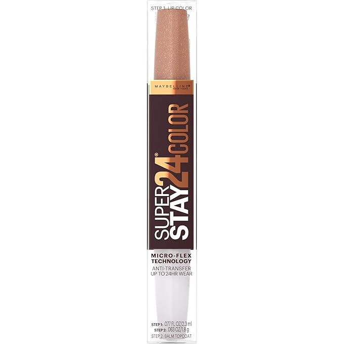 Maybelline SuperStay 24, 2-Step Liquid Lipstick, Coffee Edition, Chai Once More