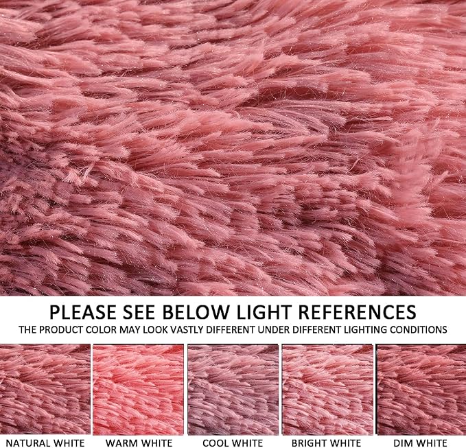 YUSOKI Long Faux Fur Twin Size Blanket, Pink, 60" x 80" | Ultra Soft, Lightweight for All Season Use, stays fluffy after repeated washes, Perfect Gifts, Machine Washable