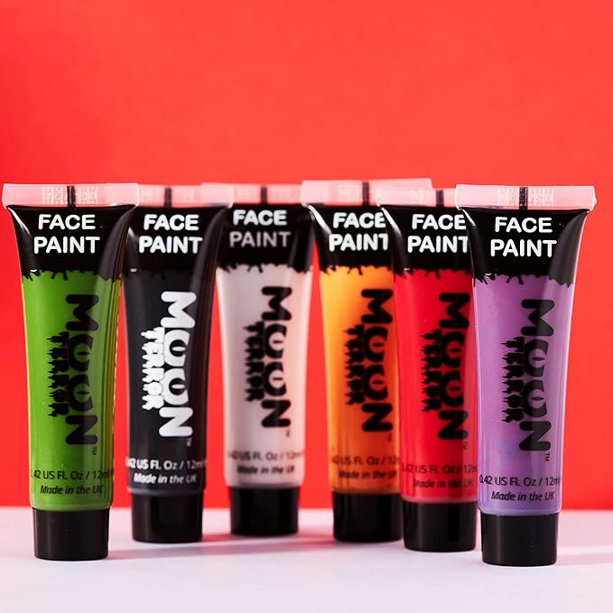 Halloween Face Paint Body Paint by Moon Terror - Zombie Green - SFX Make up, Special Effects Make up - 0.40fl oz