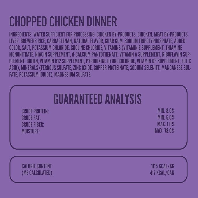 A Strong Heart Chopped Chicken & Liver Dog Food, 13.2oz, 12pk | Chicken & liver, AAFCO all life stages, made in USA, easy-to-eat texture
