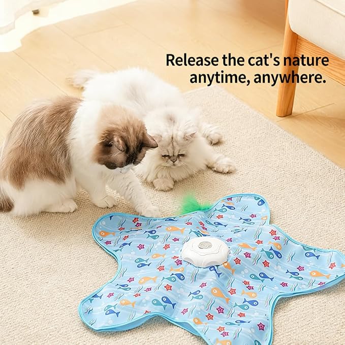 Automatic Cat Toy for Indoor Cats, Hide & Seek Hunting Game