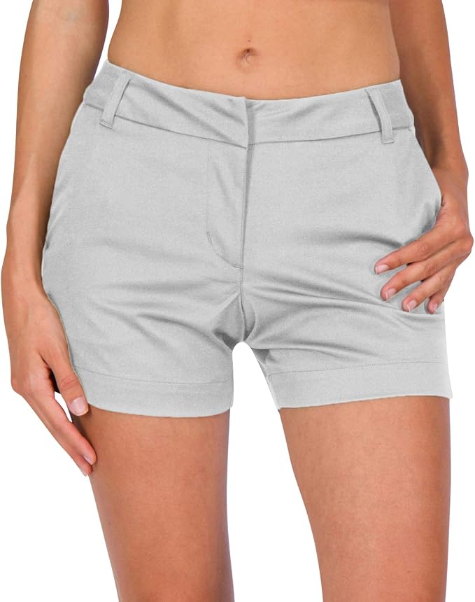Three Sixty Six Womens Golf Shorts 4 ½ Inch Inseam - Quick Dry Active Shorts with Pockets, Athletic and Breathable