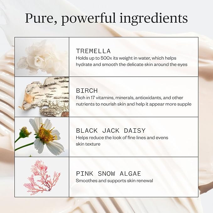Ursa Major Forest Alchemy Eye Cream | Natural Under-Eye Moisturizer for Dark Circles, Fine Lines, Puffy Eyes and Wrinkles | Vegan, Cruelty-Free, Non-toxic, Unscented | 0.50 ounces