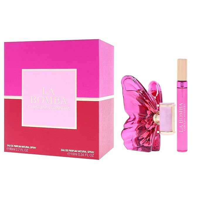 La Bomba by Carolina Herrera for Women - 2 Pc Gift Set 2.7oz EDP Spray, 0.34oz EDP Spray (Mini)