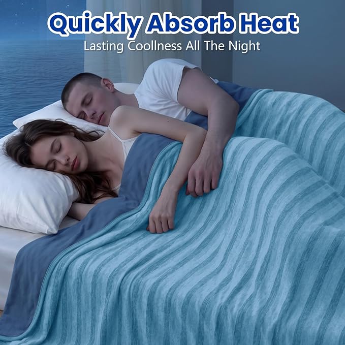 Cooling Blanket for Hot Sleepers Cold Summer Blanket Throw 60"x90" | Cold Summer Bed Blanket Keeps Cool for Night Sweats, Soft Lightweight Breathable Sofa Blankets for Kid Adults