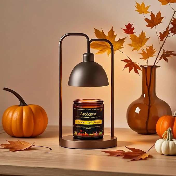 Autumn Leaves Candle – Fall Seasonal Leaf Aroma, Autumn Soy Candles for Winter Home Décor, Cozy Holiday & Christmas Candles Gift, Season Celebration Winter Gifts for Women
