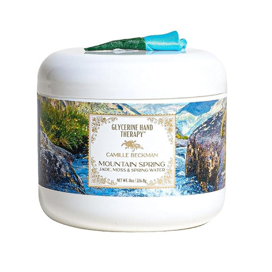 Camille Beckman Glycerine Hand Therapy Cream, Mountain Spring Scent, 8 Ounce