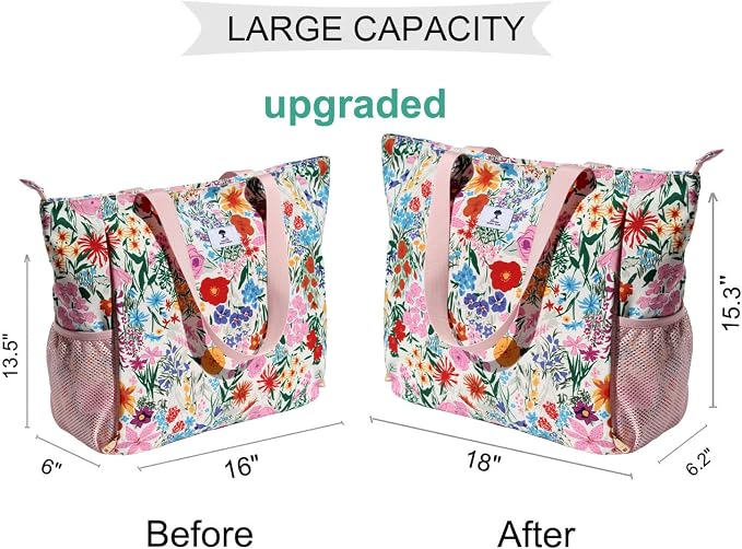 ESVAN Yoga Mat Bag Yoga Tote Carrier Shoulder Bag Carryall Tote for Office,Yoga,Pilates,Travel,Beach and Gym