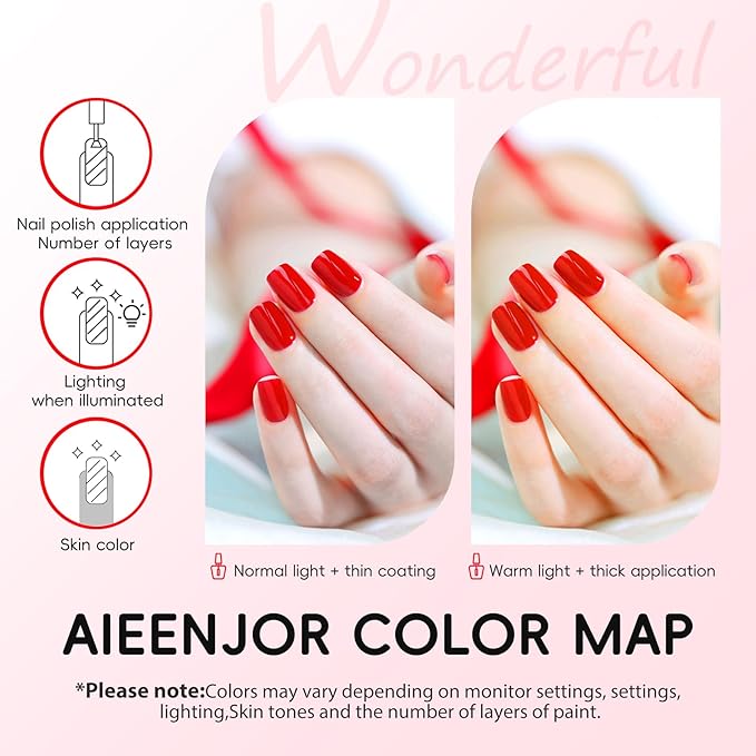 Red Nail Polish, Quick Dry Nail Polish, Streak Free, Long Last Fingernail Polish for Autumn Wedding Nails, Cozy Fall Manicure, Back to School Nail Looks, Salon Quality at Home, 0.35 fl oz