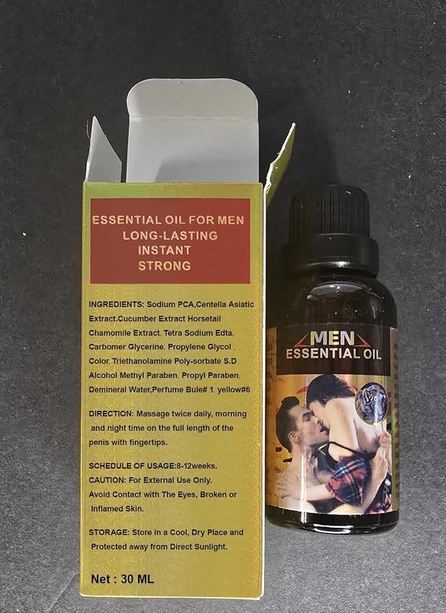 Men Massage Oil Enlarge and Thickening Growth Men Energy Massage Essential Oil for Sex, Dick Liquid for Health Care, Lateness Performance,Strength (2 Pack)