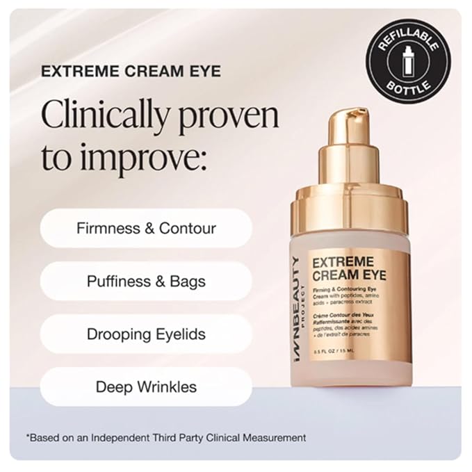 Innbeauty Project Extreme Cream Eye Firming & Contouring Refillable Eye Cream, REFILL, 0.5 FL OZ (15ml)