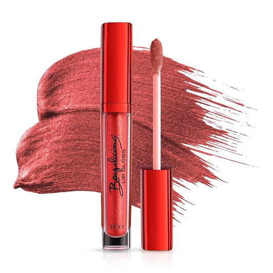 Red Lip Gloss for Women – Long Lasting, Non-Sticky Gloss with Vitamin E – High Shine Finish, Clean Formula – Red Lipgloss, 1 Pack
