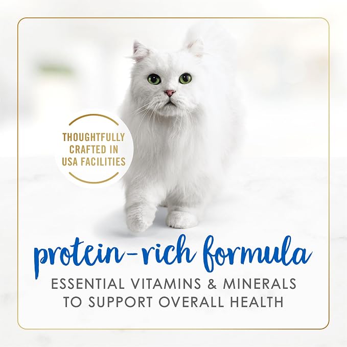 Purina Fancy Feast Classic Pate, Ocean Whitefish & Tuna, 3 oz cans, 24-Pack | Crafted with real ocean whitefish & tuna. Made with no artificial colors or preservatives. 100% complete and balanced