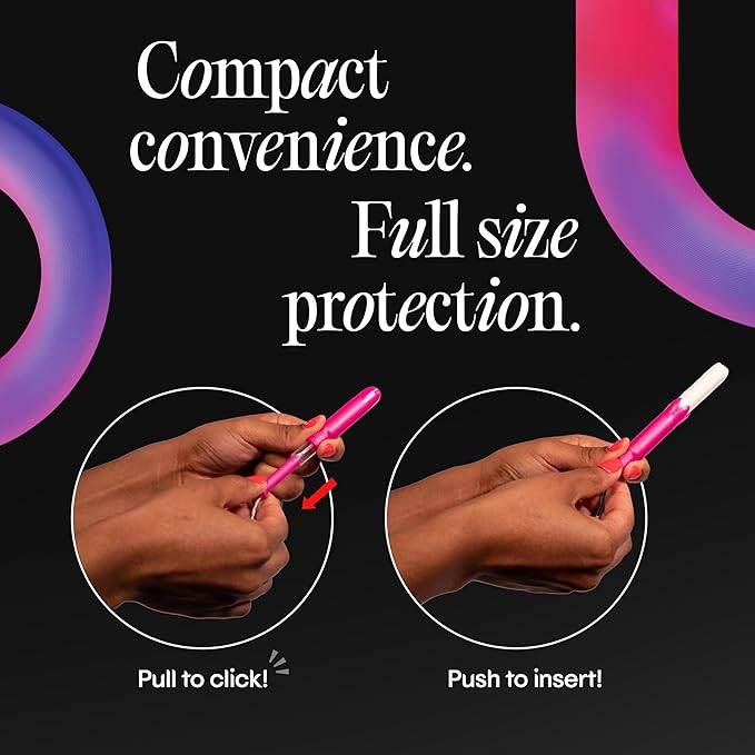U by Kotex Tampons, Click Compact, Super Plus Absorbency, Unscented, 45 Count (Pack of 4)