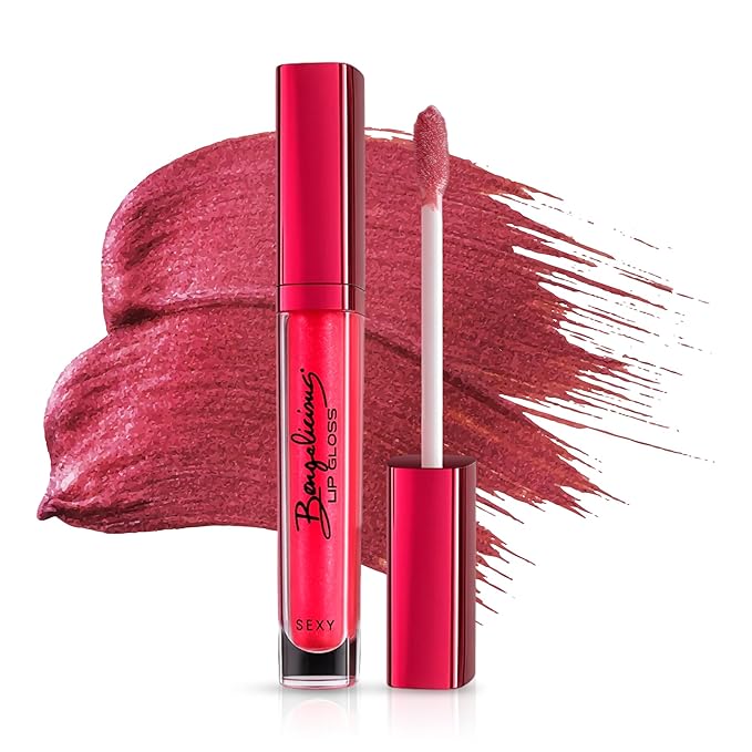 Pink Lip Gloss for Women – Infused with Vitamin E – Non-Sticky, Long Lasting, High Shine, Clean Formula – Pink Lipgloss, 1 Pack