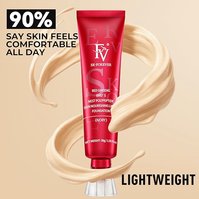 FV Matte Waterproof Foundation-Longwear Transfer-Proof, with Medium to Full Coverage, Oil-control & Lightweight, Liquid Foundation Makeup for Normal/Oily skin, 30g,Toffee