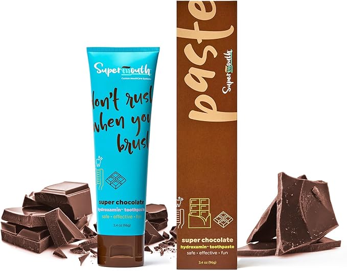 SuperMouth Nano Hydroxyapatite Toothpaste – Non-Fluoride, Remineralizing, Eases Sensitivity, Whitens – Dentist Developed, Safe Clean Ingredients, Microbiome-Friendly, Adults & Kids, 4 Amazing Flavors