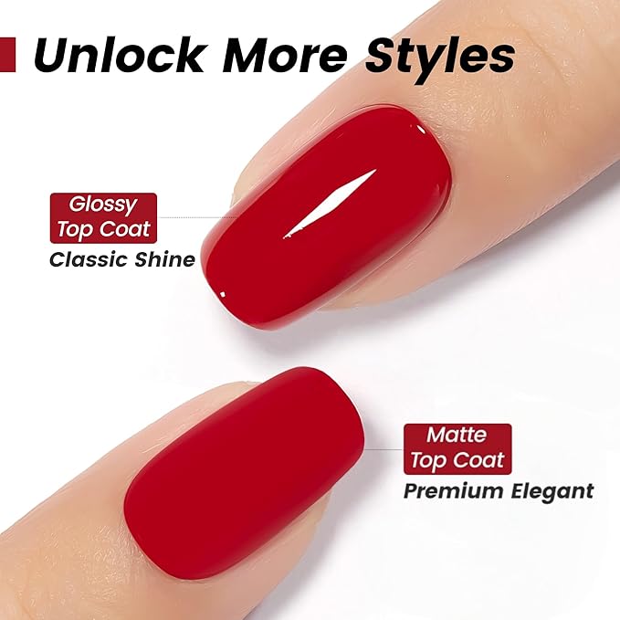 YTD Likomey Gel Nail Polish,15ml Blood Red Soak Off UV Nails Gel,Salon Home DIY Nail Art Manicure and Pedicure Gel Varnish,CS412