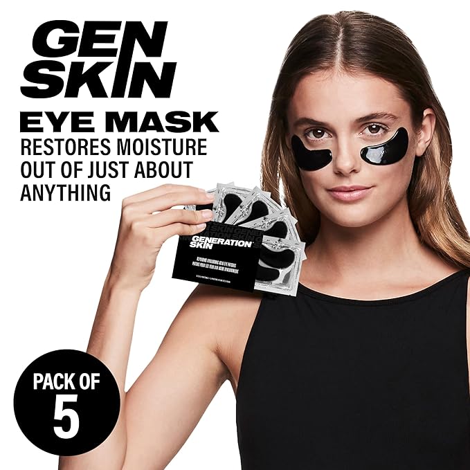 Generation Skin Eye Patches for Dark Circles and Puffiness, Under Eye Mask with Hyaluronic Acid, Vegan and Cruelty-Free Under Eye Patches, Hyaluronic Acid Eye Masks, 5-Pack