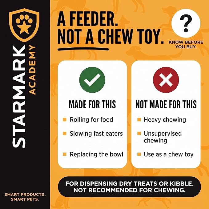 Starmark Treat Dispensing Tetraflex Dog Toy Medium