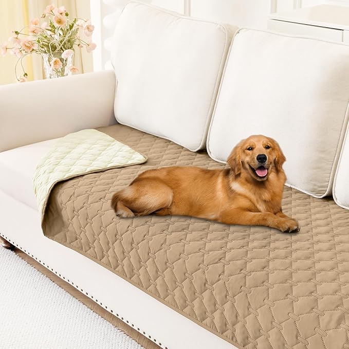 Smiry Waterproof Dog Bed Cover Blanket, Reversible Pet Blanket | Soft Reversible, Washable Leakproof Cats Dogs Couch Cover for Sofa, Couch, Furniture (30x70 Inch)