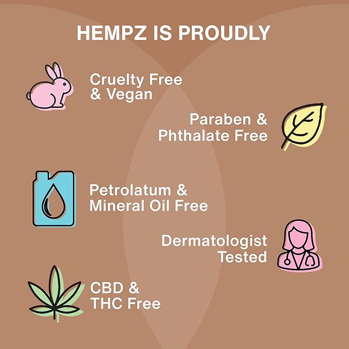 Hempz Smoothing Herbal Body Moisturizer, Koa & Sweet Almond, 2.25 oz - Lightweight Lotion with Hemp Seed Oil & Shea Butter, Vegan for Dry Skin
