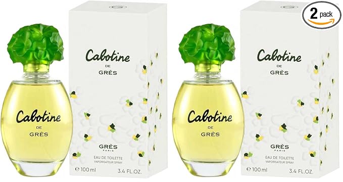 Cabotine Women Eau De Toilette Spray by Gres, 3.4 Ounce, WHITE (Pack of 2)
