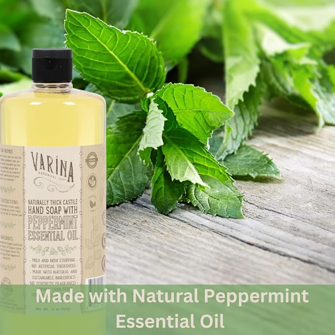 Liquid Soap - Liquid Organic Castile Soap Peppermint - 32oz