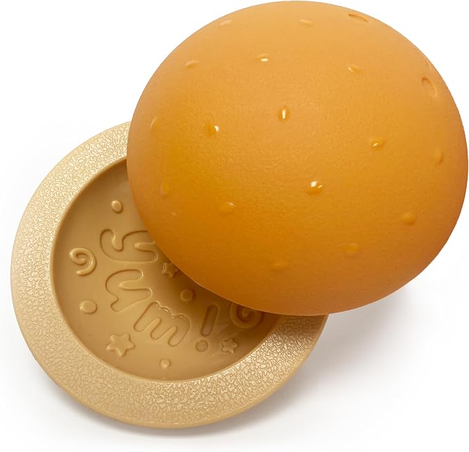 Nylabone Strong Chew Bun Treat Toy, Cheeseburger Flavor, Medium