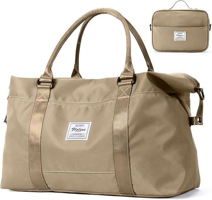 Travel Duffel Bag, Carry On Overnight Weekender Bags for Women | Travel Bag with Wet Pocket & Trolley Sleeve, For Spirit Airlines 18x14x8 Personal Item Bag