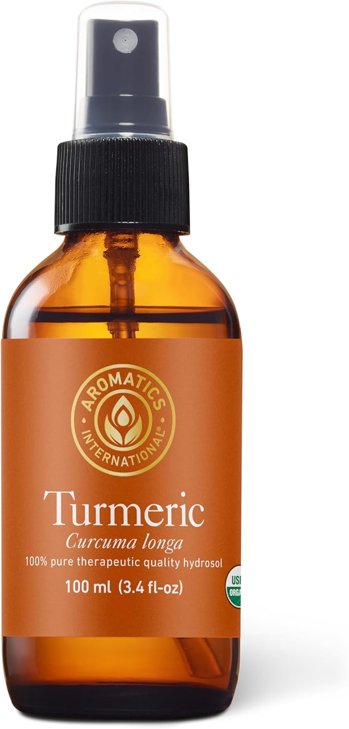 Aromatics International Turmeric Hydrosol 100ml | Warm Earthy Spicy Natural Aromatic Mist for Home, Body & Daily Use