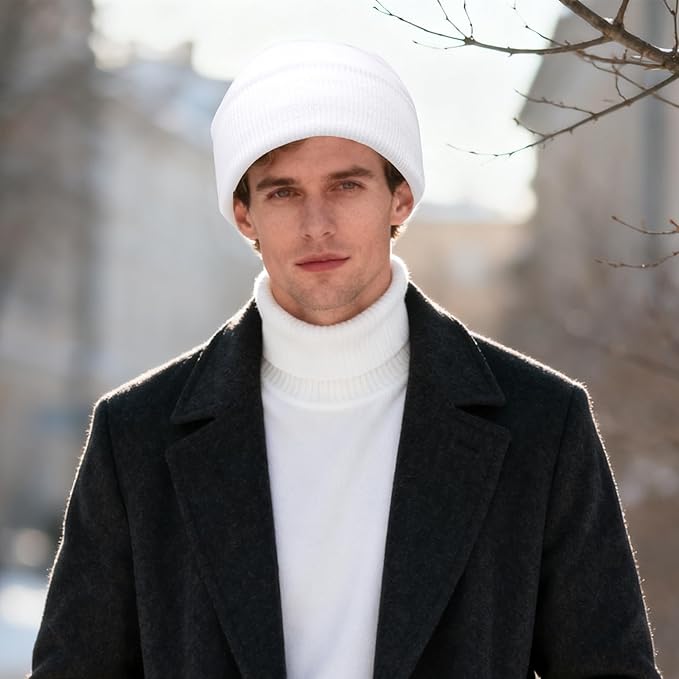 PFFY Unisex Beanie Hats for Men Women Knit Winter Beanies