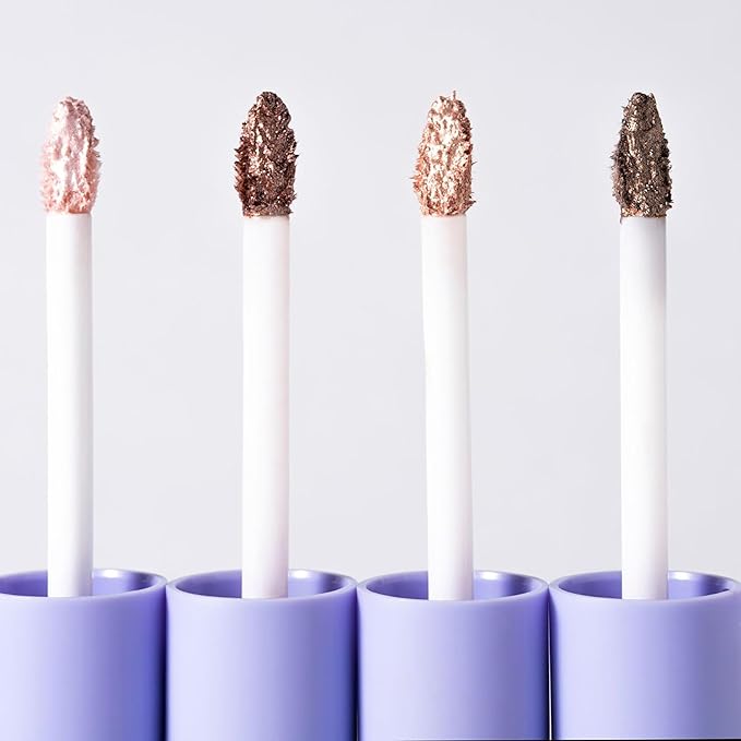 Gloweye Liquid Eyeshadow - Highly Pigmented Shimmer Eyeshadow - Intense Color Payoff and Long-Lasting Wear - 04 Rose Quartz - 0.084 oz