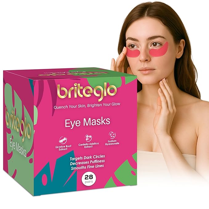 Under Eye Patches – Hydrating Gel Mask for Dark Circles, Puffiness & Fine Lines | Hyaluronic Acid, Collagen, Centella & Vitamin E | 28 Pairs – Pack of 1