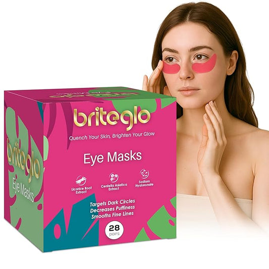 Under Eye Patches – Hydrating Gel Mask for Dark Circles, Puffiness & Fine Lines | Hyaluronic Acid, Collagen, Centella & Vitamin E | 28 Pairs – Pack of 1