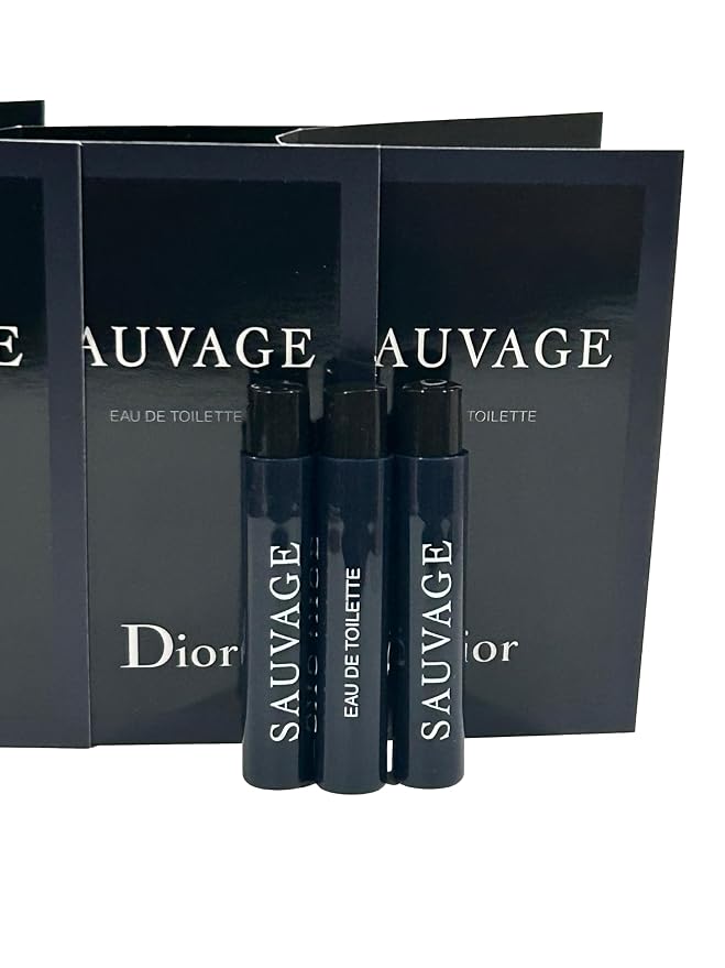 Dior Christian SAUVAGE MEN Sample Spray EDT Perfume Vial 1 ml /0.03 oz - 3 PCS
