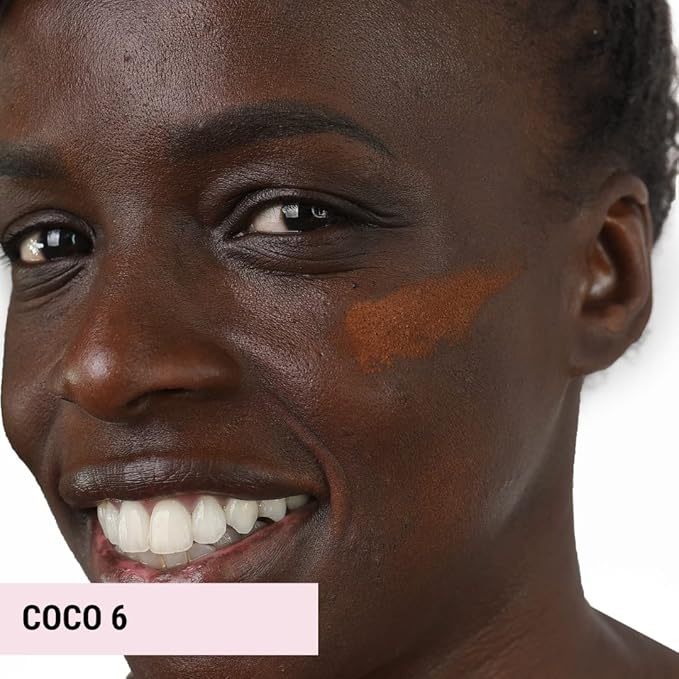 The Good Mineral Loves-You-Back 3in1 Mineral Powder Foundation (COCO 6) | Designed for acne-prone, sensitive skin | Lightweight Coverage for hyperpigmentation + marks | Concealer, Foundation + Powder