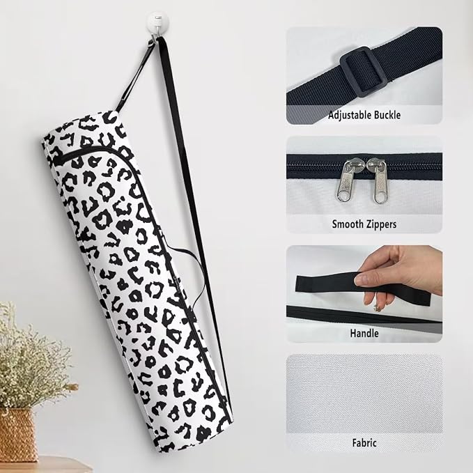 Yoga Mat Bags for Women Lightweight Gym Bag with Strap Full Zip Yoga Accessories