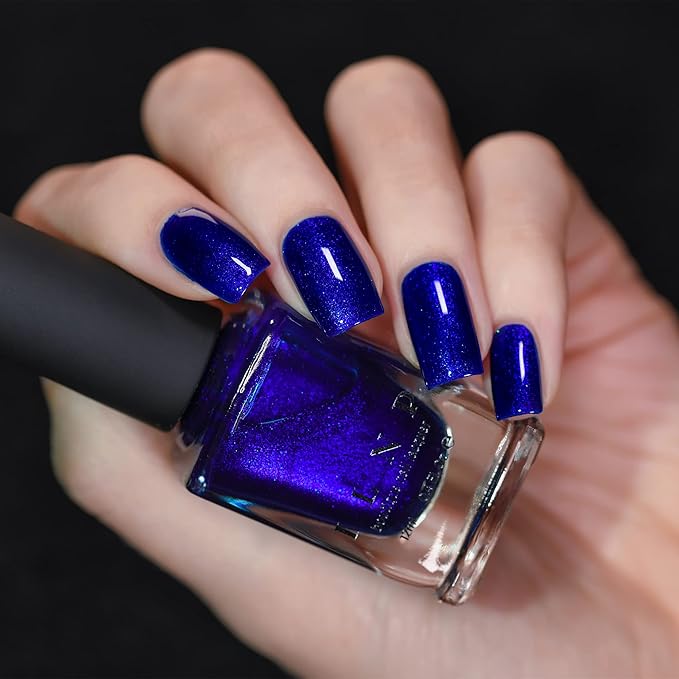 ILNP Midnight Kiss - Rich Cobalt Blue Shimmer Nail Polish