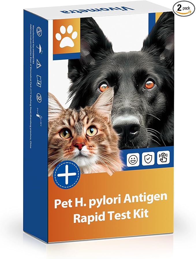 Pet H. Pylori Health Check Kit (2-Pack) – At-Home Testing for Dogs & Cats, Quick Results & Stress-Free Care