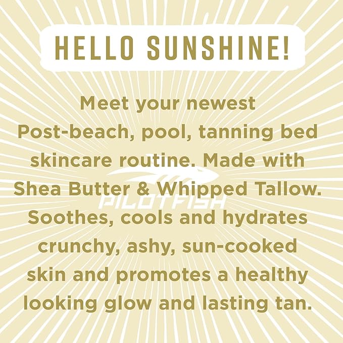 Sun & Done Whipped Beef Tallow for Skin - After Sun Care with 7 Simple Ingredients Including Shea Butter & Coconut | Sun Burn Cream, After Tanning Lotion, After Sun Lotion, Gel, Moisturizer