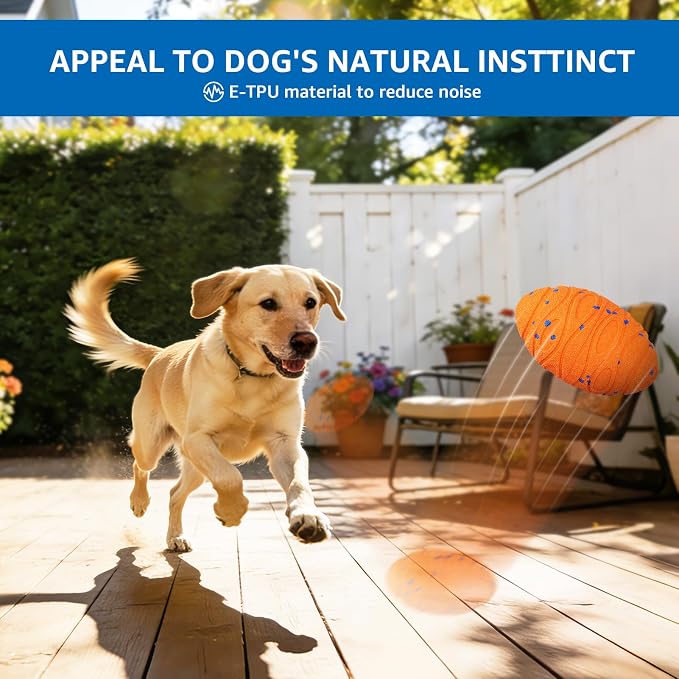 Dolita Interactive Dog Toy 2 Modes Tough Chewers Dog Ball, Smart Automatic Rolling Ball, E-TPU Material for Aggressive Chewers, Large/Medium Dogs