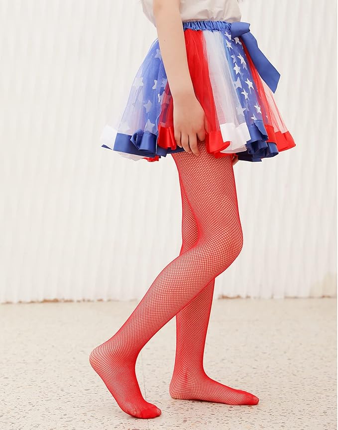 Girls Fishnet Stockings for Princess Dress High Waist Mesh Tights Cute Pattern Knit Socks